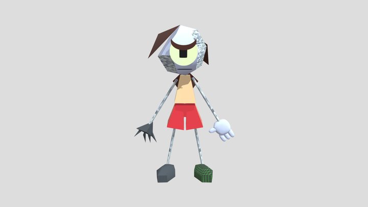 Custom Edited - Cartoon Network Customs - Rob Po 3D Model
