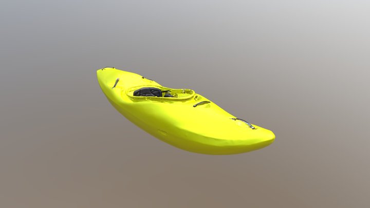 Whitewater Kayak 3D Model