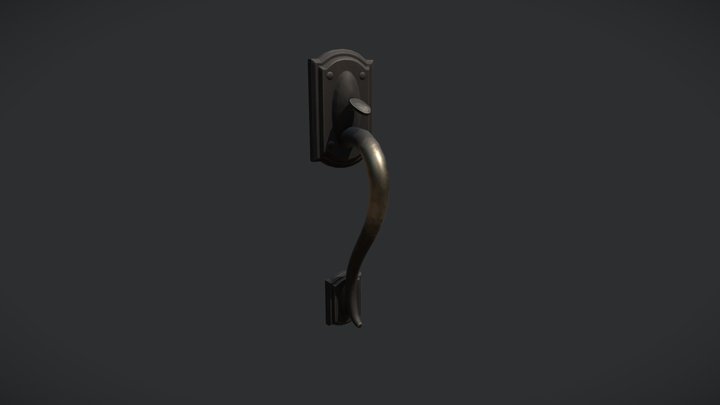 Suburban Home Door Handle 3D Model