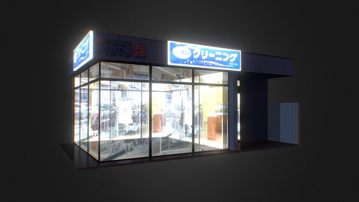 Japanese Storefront | Blender 3D Model