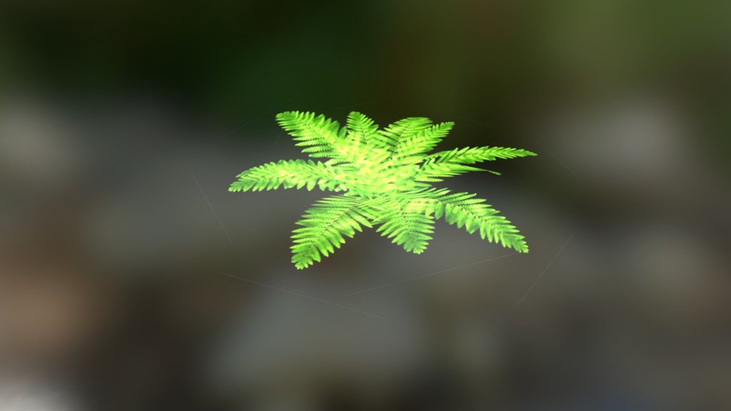 Low poly plant