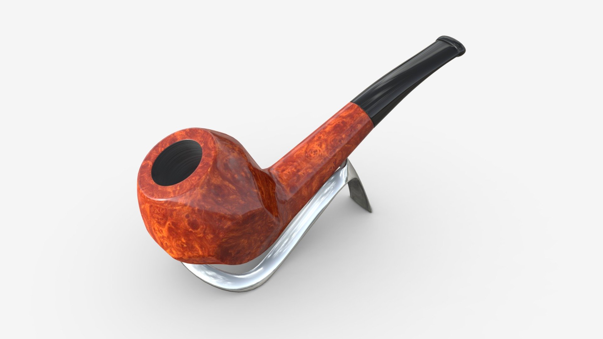 Smoking Pipe Half-bent Briar Wood 04 - Buy Royalty Free 3D model by ...