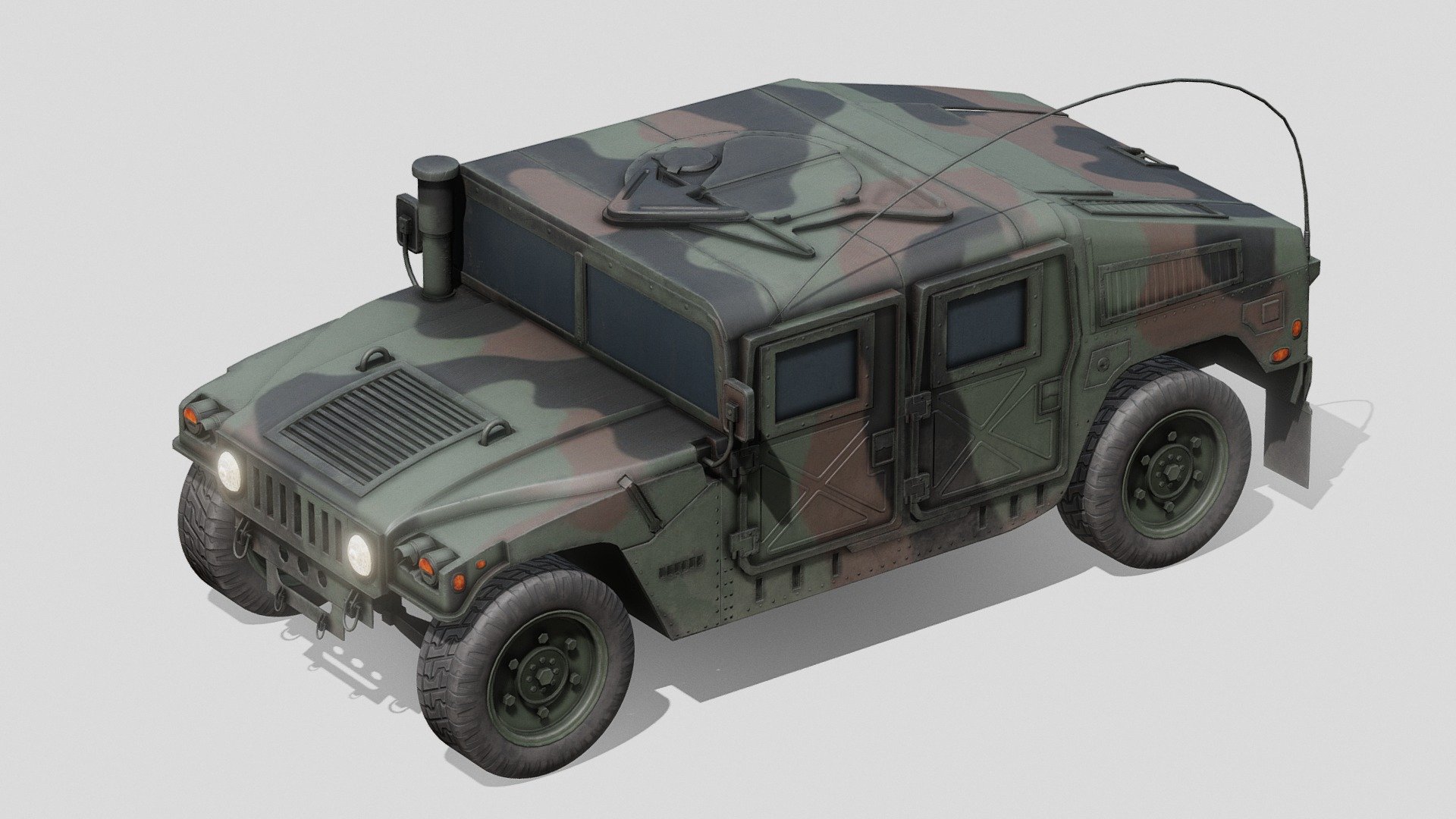 M1025 High Mobility Multipurpose Wheeled Vehicle - Buy Royalty Free 3D ...