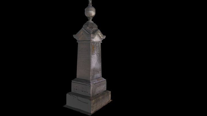 Jewell Grave Monument La Crosse, WI 3D Model