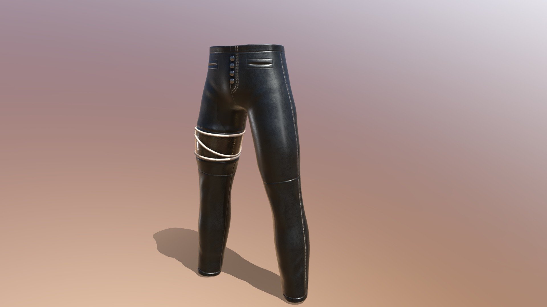 Crow inspired leather pants