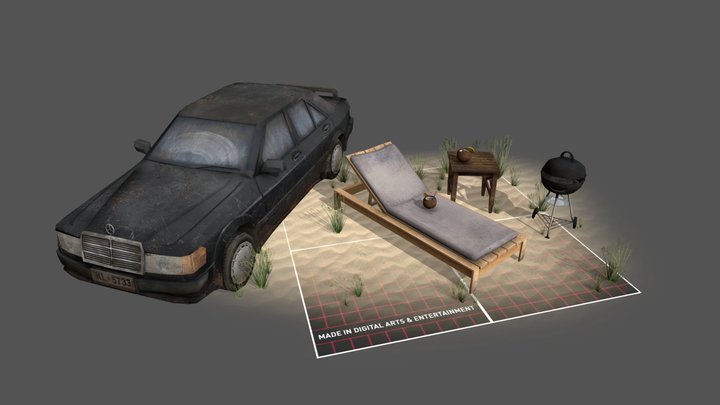DAE 5 Finished props - By the ocean 3D Model