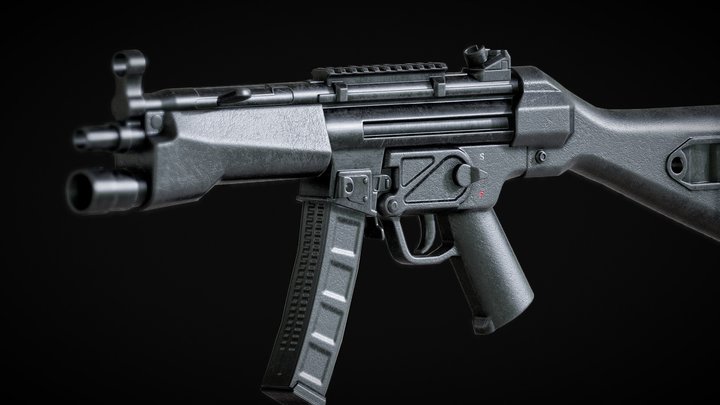MP5 Submachine Gun 3D Model