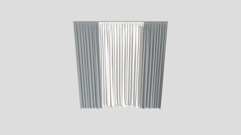 Gd Silk And Cotton Curtain Set