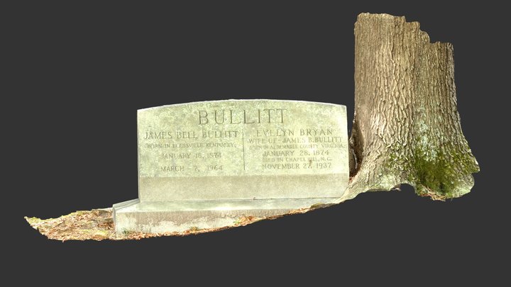 James Bell Bullitt's tombstone 3D Model