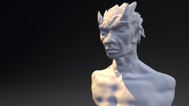 Demon Bust 3D Model