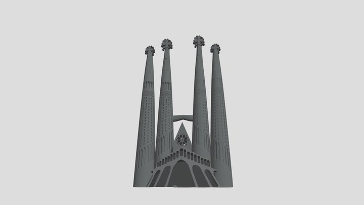 La Sagrada Familia, Barcelona 3D Model
