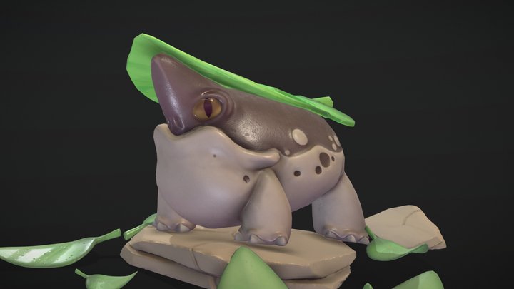 Tiny Toad Dragon 3D Model