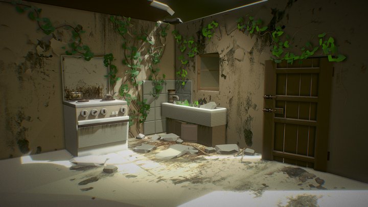 Abandoned kitchen – Free 3D Model STL