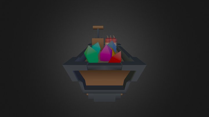 Vert Coloured Cart 3D Model