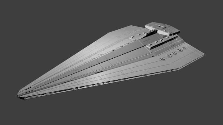Attribution Star Destroyer 3D Model