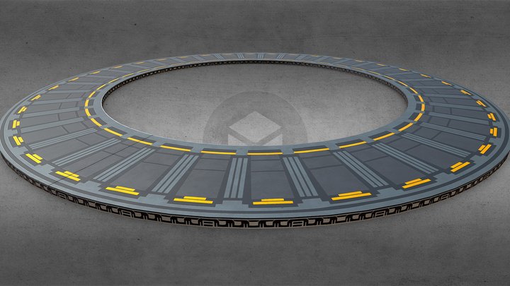 Stargate Goa'uld ring platform v2 variante 2 3D Model