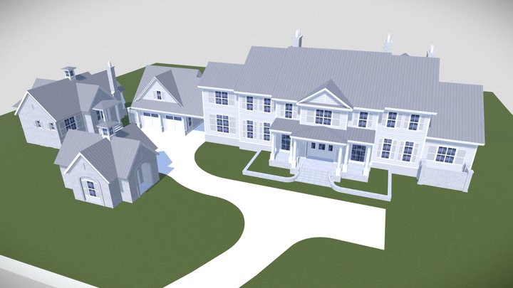 The Goeas residence by Lamb & Gray Architects 3D Model