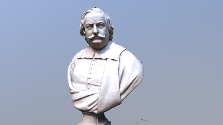 Classical male statue 3D Model