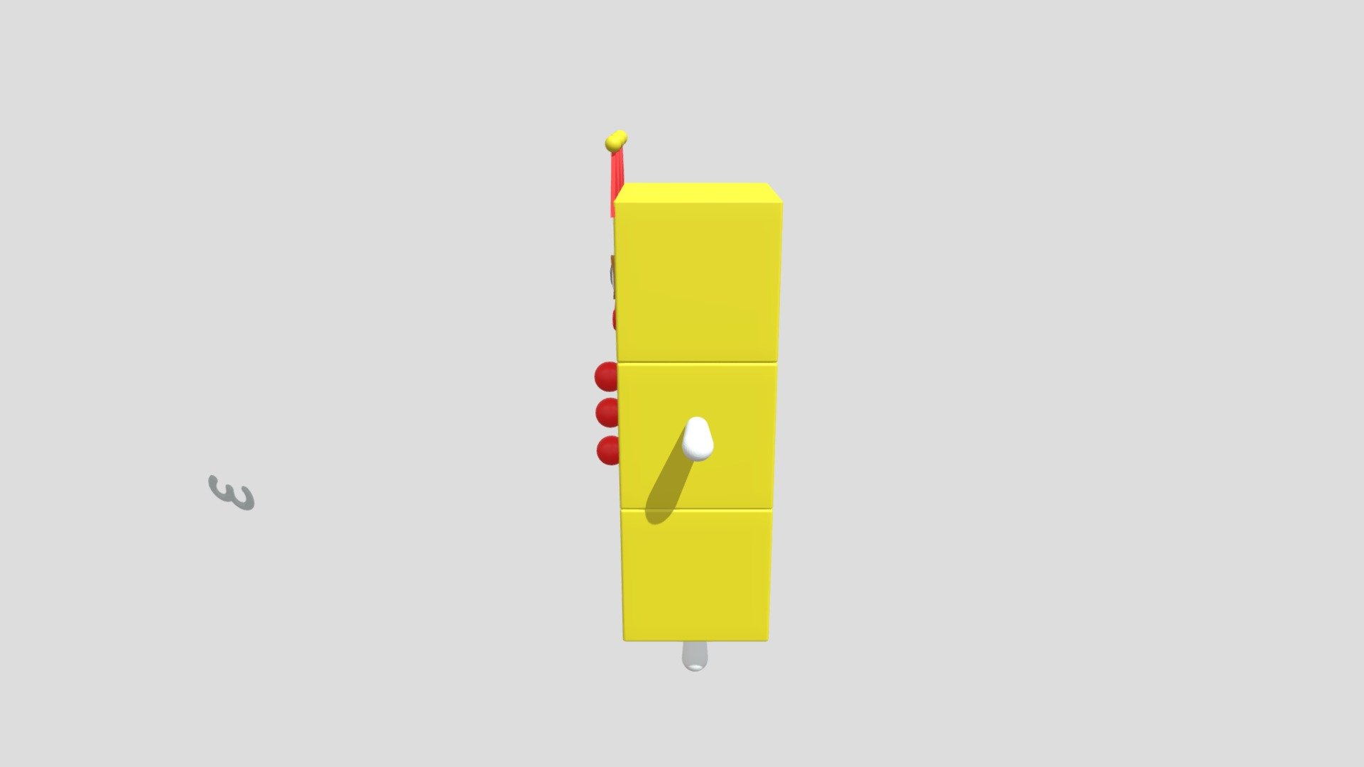 Numberblock 3 (Rigged) - Download Free 3D model by autismo.ivregion ...