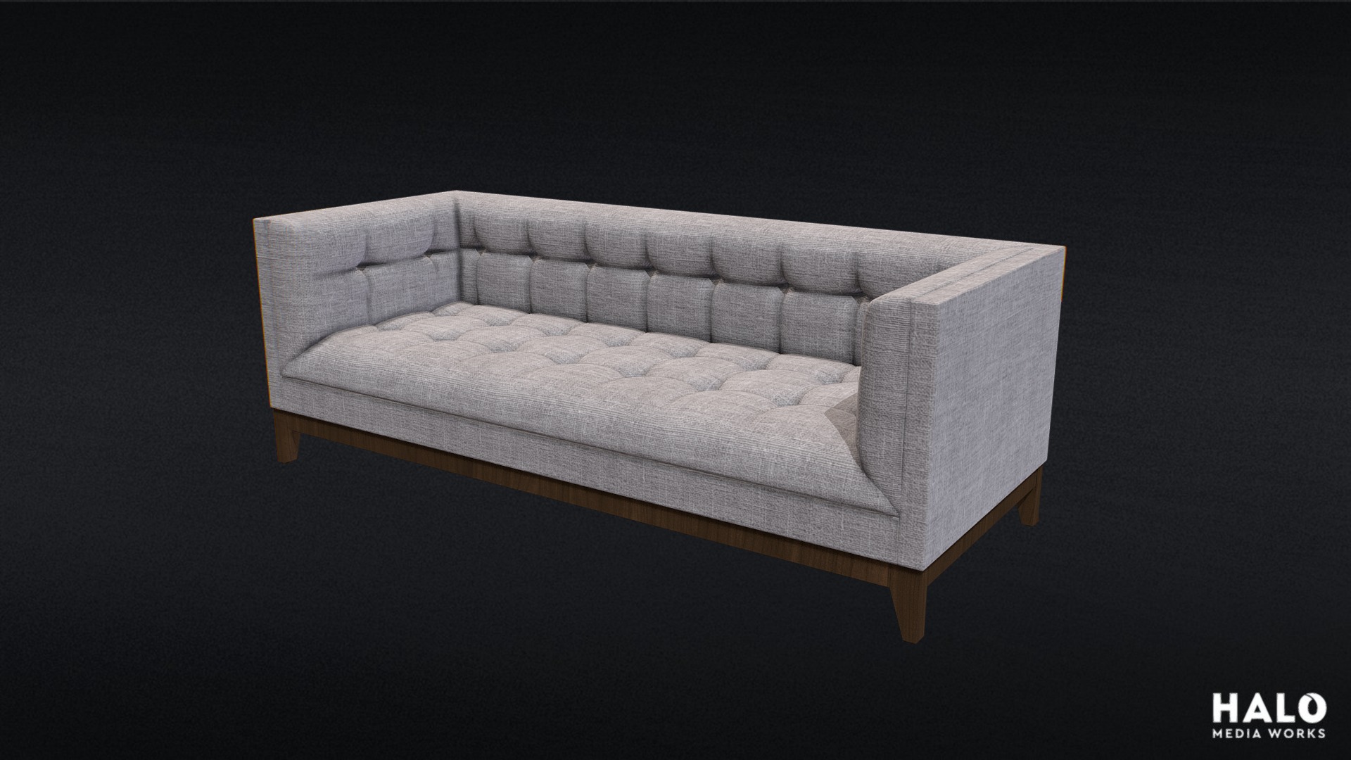 3D model Sofa A - This is a 3D model of the Sofa A. The 3D model is about a couch with a cushion.