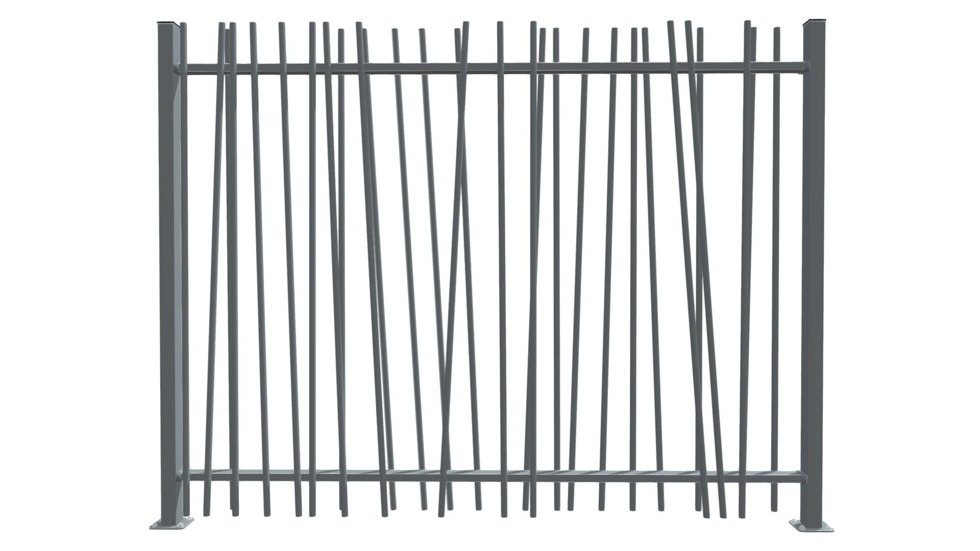 Barreaudage Dubai Traversant - Sur platines — Sketchfab embed 3D viewer