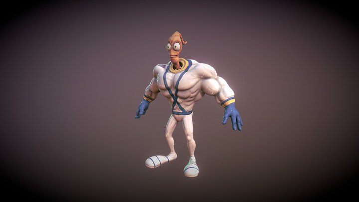 Worm 3D Model