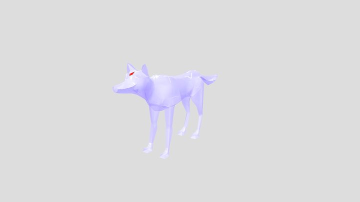 Glass Wolf 3D Model