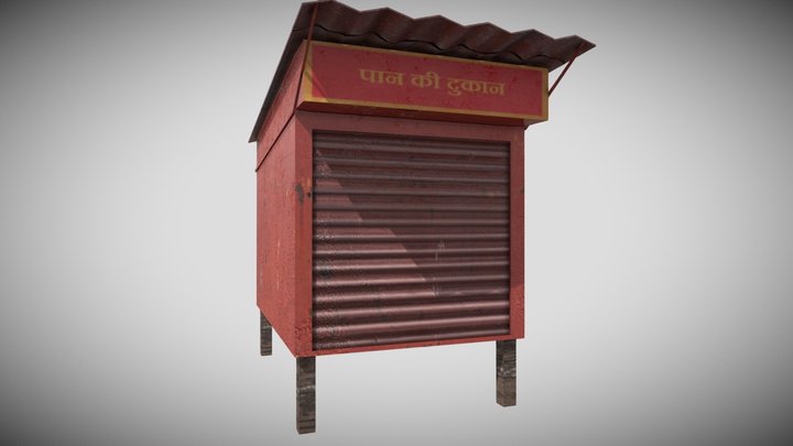 Indian street shop 3D Model