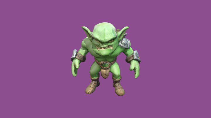 LowPoly Goblin 3D Model