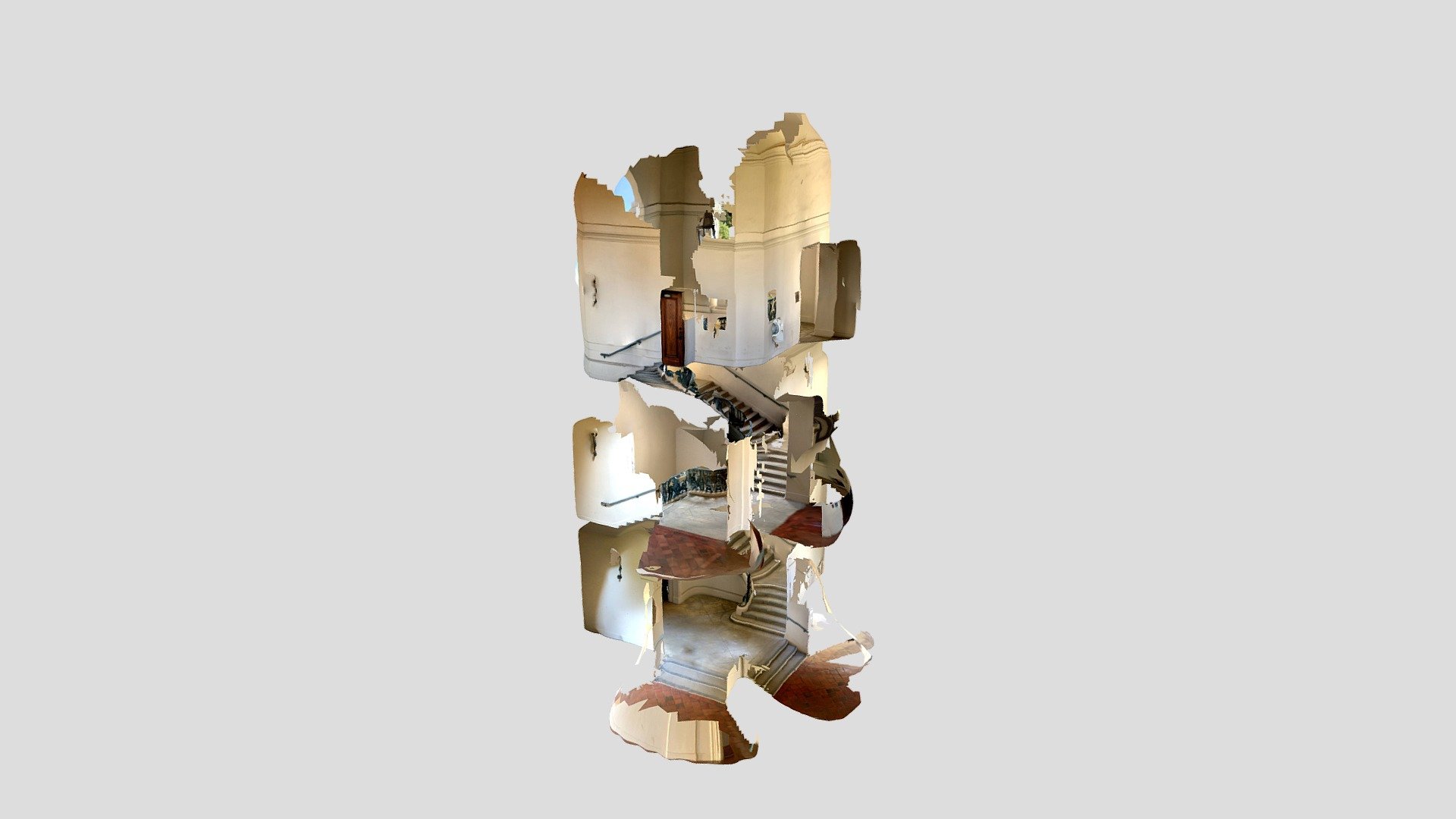 Pasadena town hall staircase -- LiDAR iPad Pro