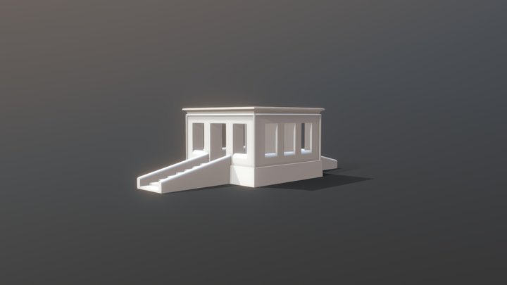 White chapel of Karnak 3D Model