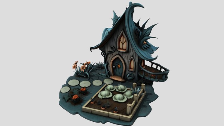 Elf House - haunted – Free 3D Model STL