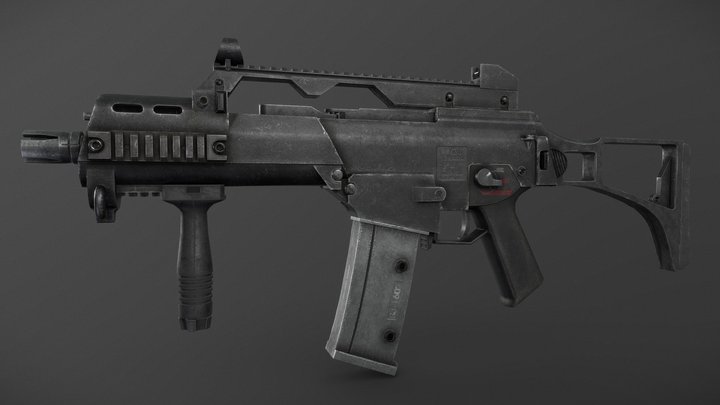 SCP Containment Breach Multiplayer HK-G36 - Download Free 3D model