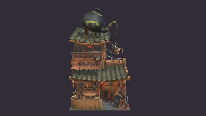 The Oolong Dragon | Sculpting Exam - Facade 3D Model