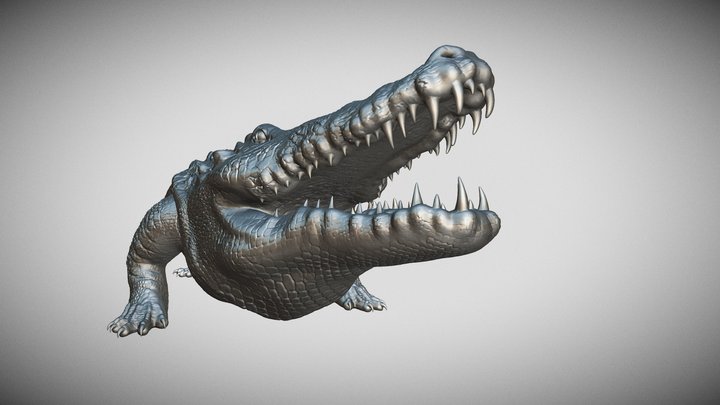 CROCODILE PRINTREADY 3D Model