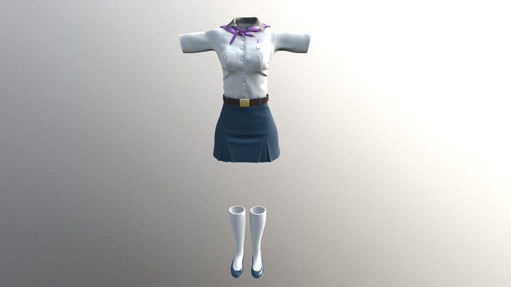 Girl's uniform 3D Model