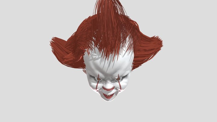Pennywise face 3D Model