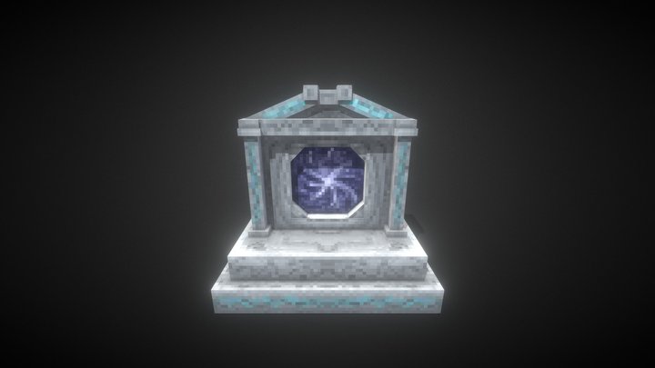 RPG Fantasy Minecraft Portal 3D Model