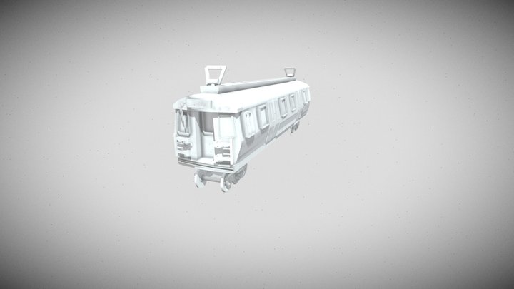 MBTA Blue Line train 3D Model
