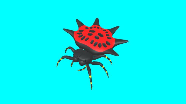 Stylized Spinybacked Spider 3D Model