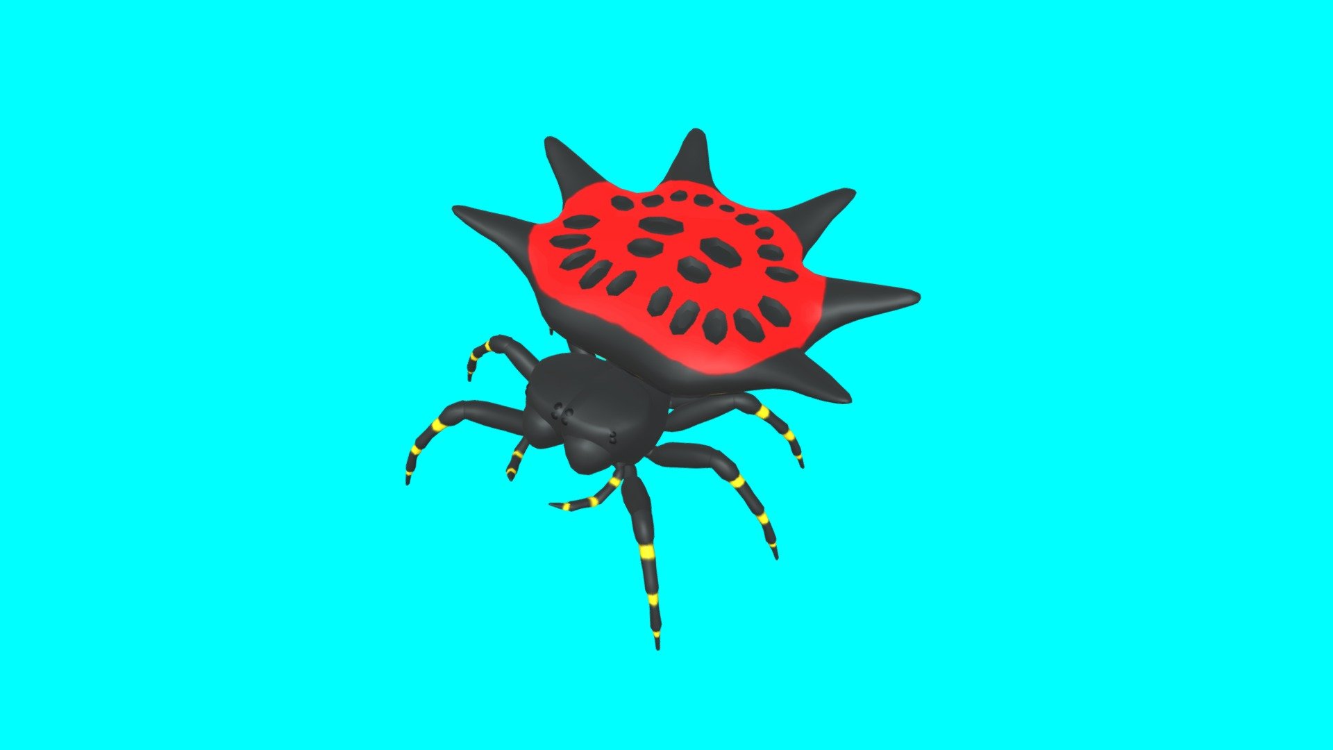 Stylized Spinybacked Spider