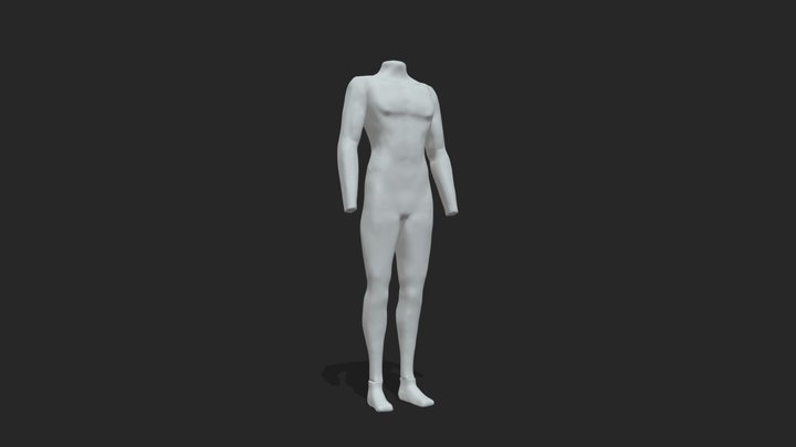 male blocking 3D Model