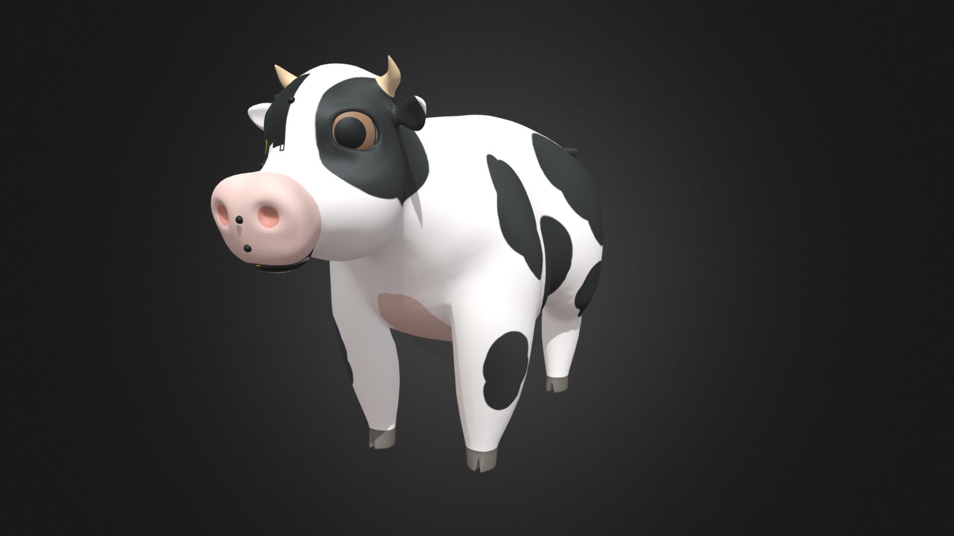 Asset - Cartoons - Dairy Cow Rigged - Buy Royalty Free 3D model by ...