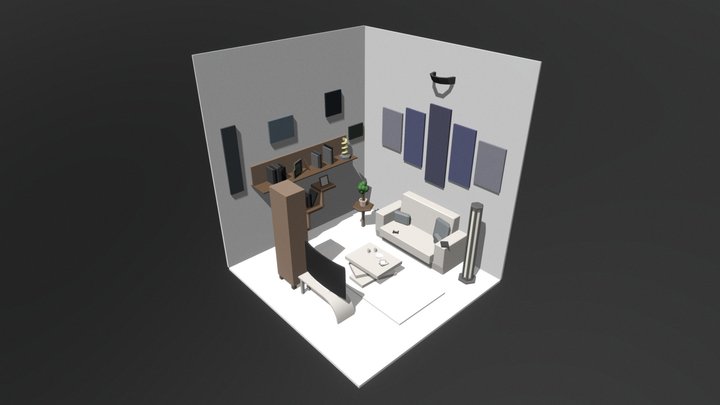 A 2200s Room 3D Model