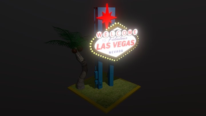 Las Vegas Sign 3D Model