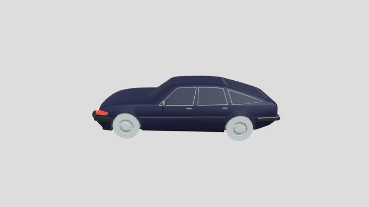 Rover-SD1 Vanden-Plas 1984 lowpoly 3D-printing