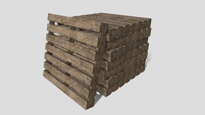 wooden pallet 3D Model