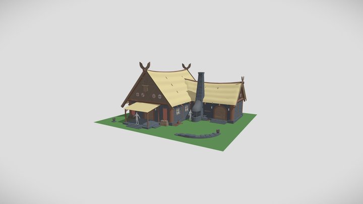 Viking house 3D Model