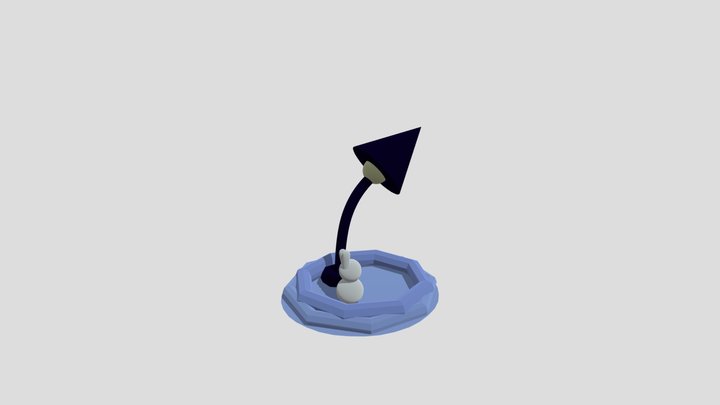 stojak na biżuterie z lampką martyna kwasnik 3D Model