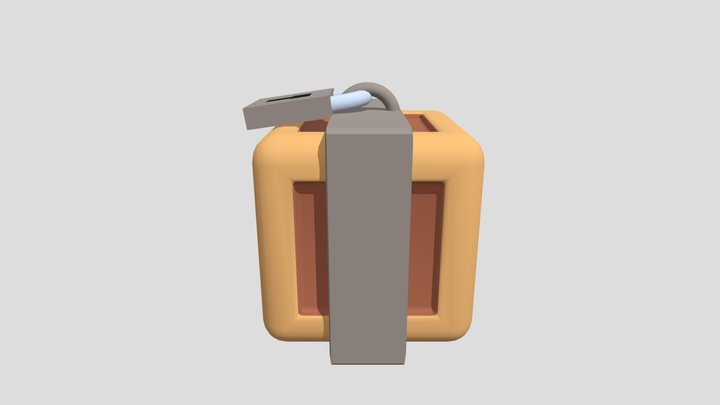 Power Cube Box 3D Model